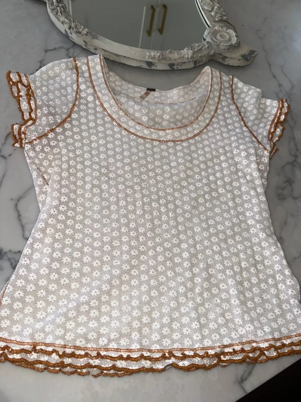 Free People kid's White Lace Top